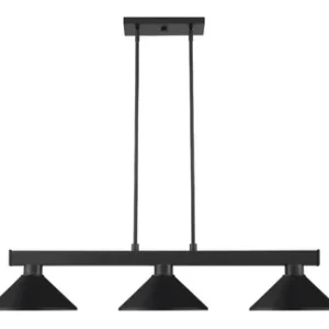 Z-Lite Cobalt Matte Black with Matte Black Shades