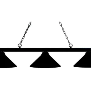 Z-Lite Sharp Shooter Matte Black Finished Pool Table Light