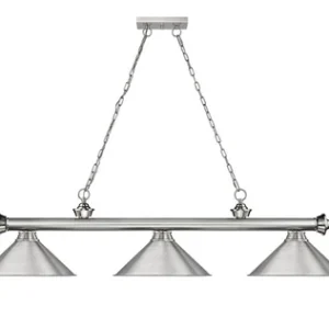 Z-Lite Cordon Brushed Nickel Pool Table Light