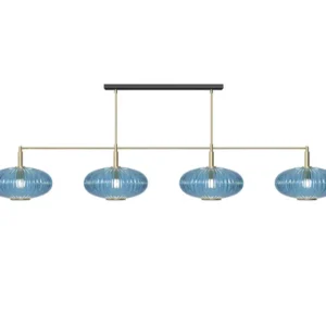 Prohibition 66" Blue Shades with Brass Bar