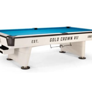 Gold Crown VII 9' Pool Table - Modern White
