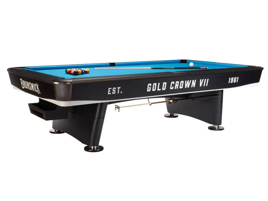 Gold Crown VII 9' Pool Table - Tournament Black - Image 6