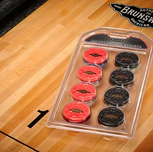 Shuffleboard Weights Red And Black Caps