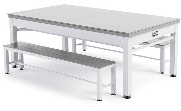 Spencer Marston Nantucket 3 in 1 Outdoor Dining, Ping Pong, and Pool Table - Image 2