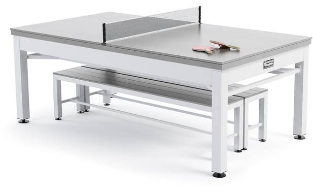 Spencer Marston Nantucket 3 in 1 Outdoor Dining, Ping Pong, and Pool Table - Image 3