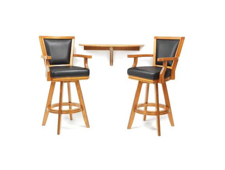 Spencer Marston Half-Moon Basic Plus Table and 2-Chair Set - Image 3